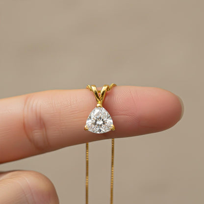 Golden Trillion Dazzling Pendant