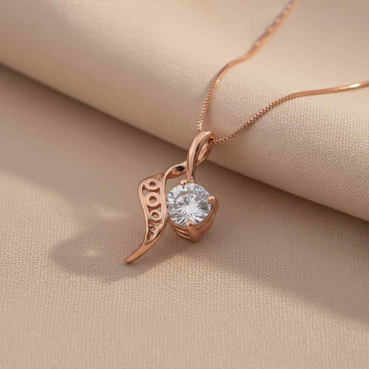 Rose Gold Strand Pendant For Girls