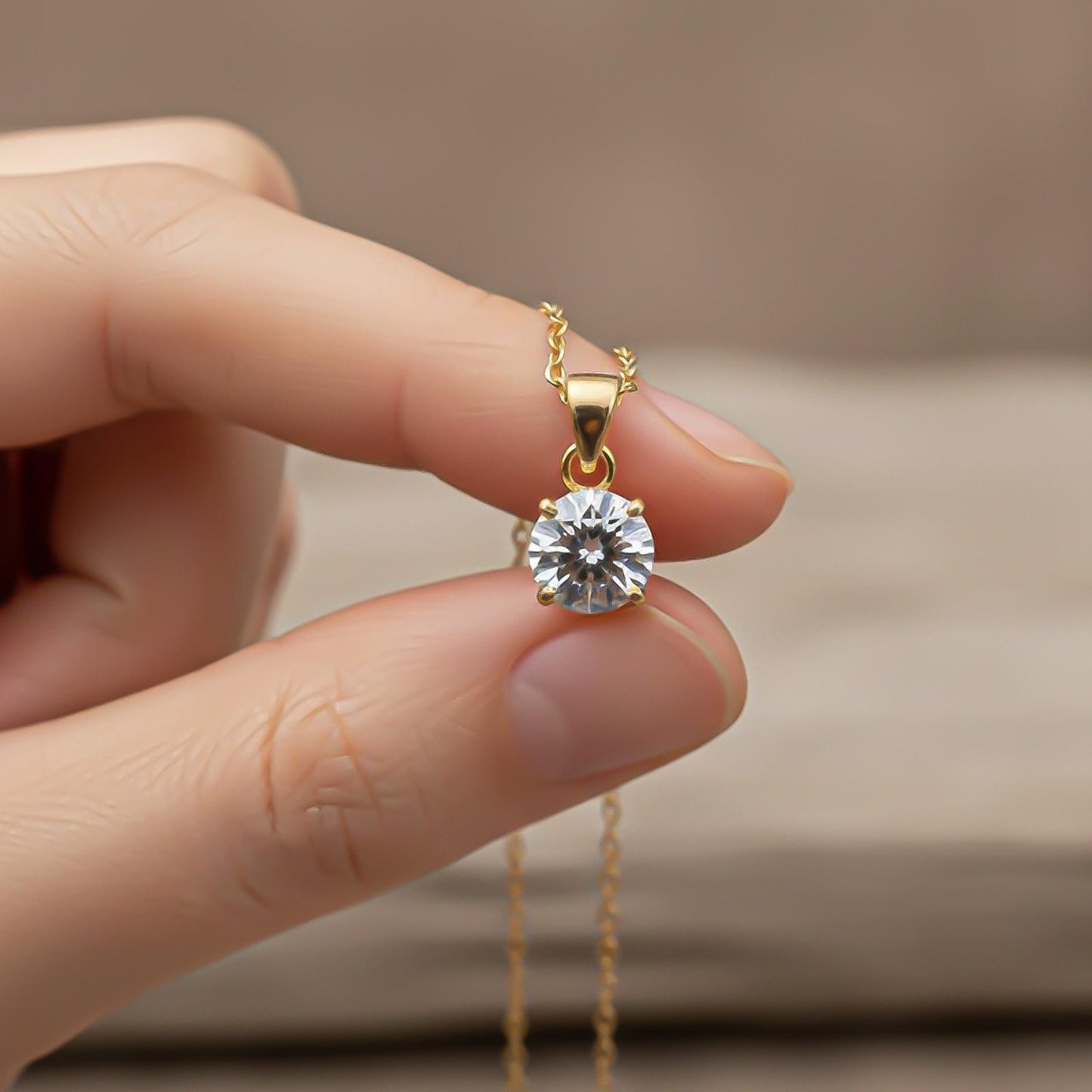 Golden Kohinoor Pendant