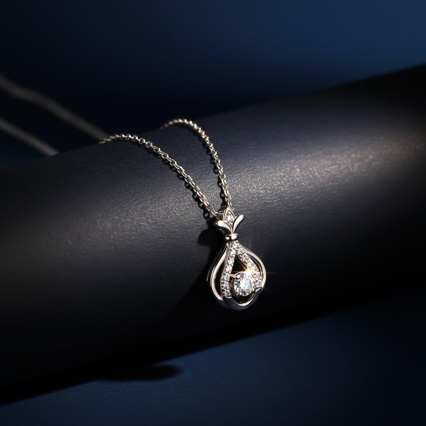 Silver Water Drop Pendant