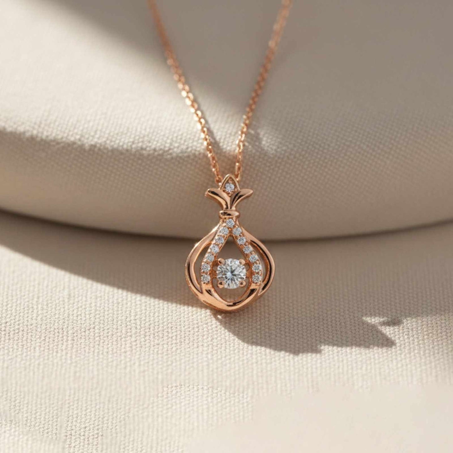 Rose Gold Water Drop Pendant