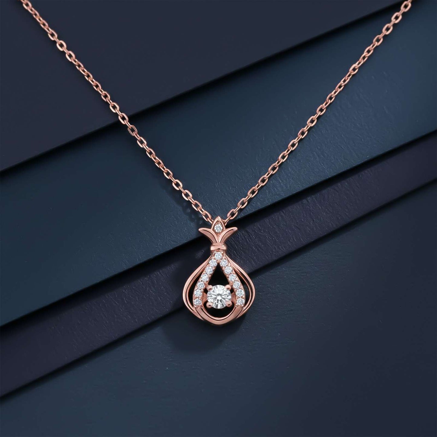 Rose Gold Water Drop Pendant