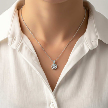 Silver Graceful Compass Pendant