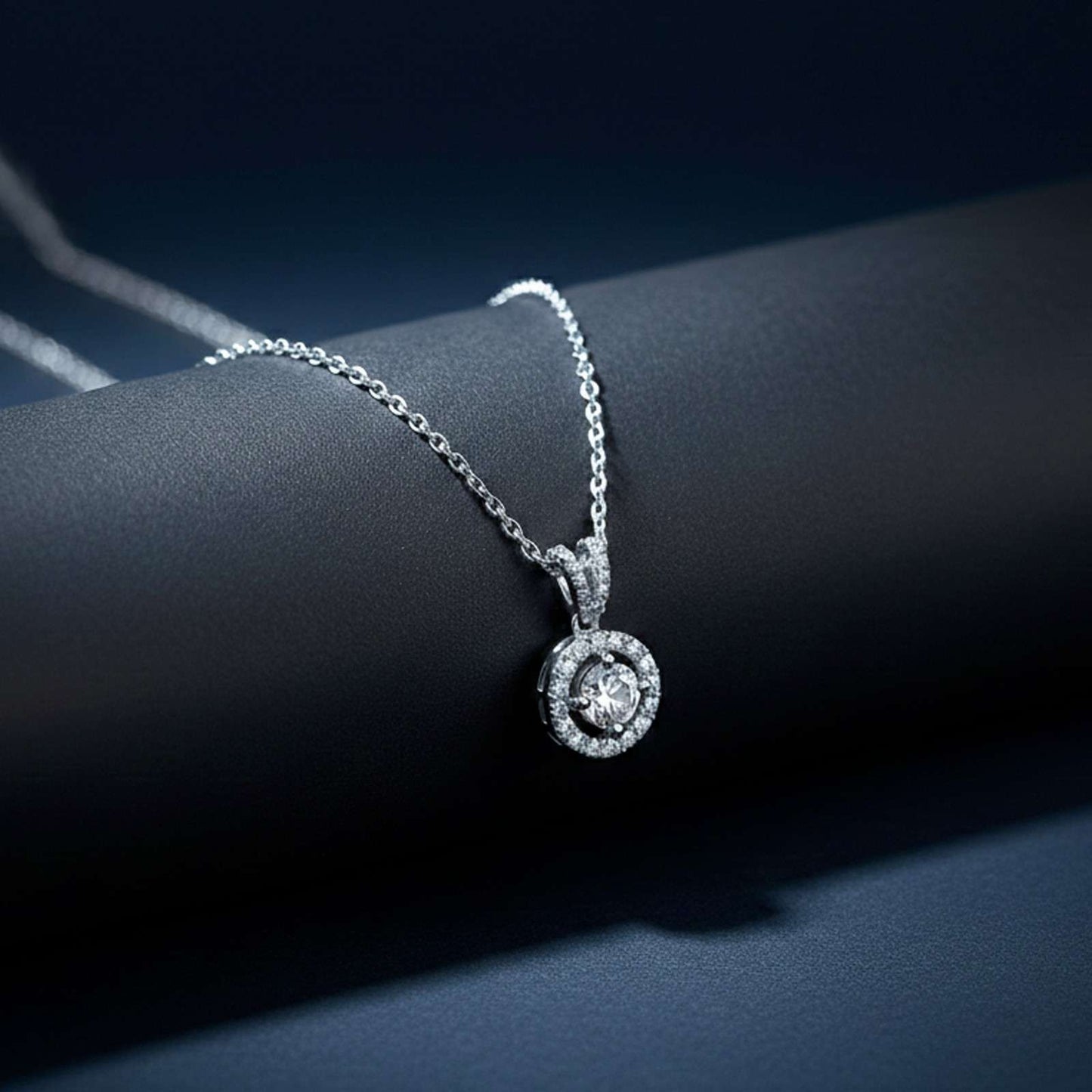 Silver Graceful Compass Pendant