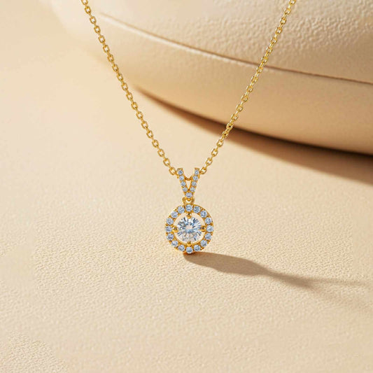 Golden Graceful Compass Pendant