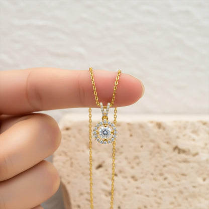 Golden Graceful Compass Pendant