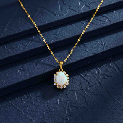 Golden Snow Queen Pendant