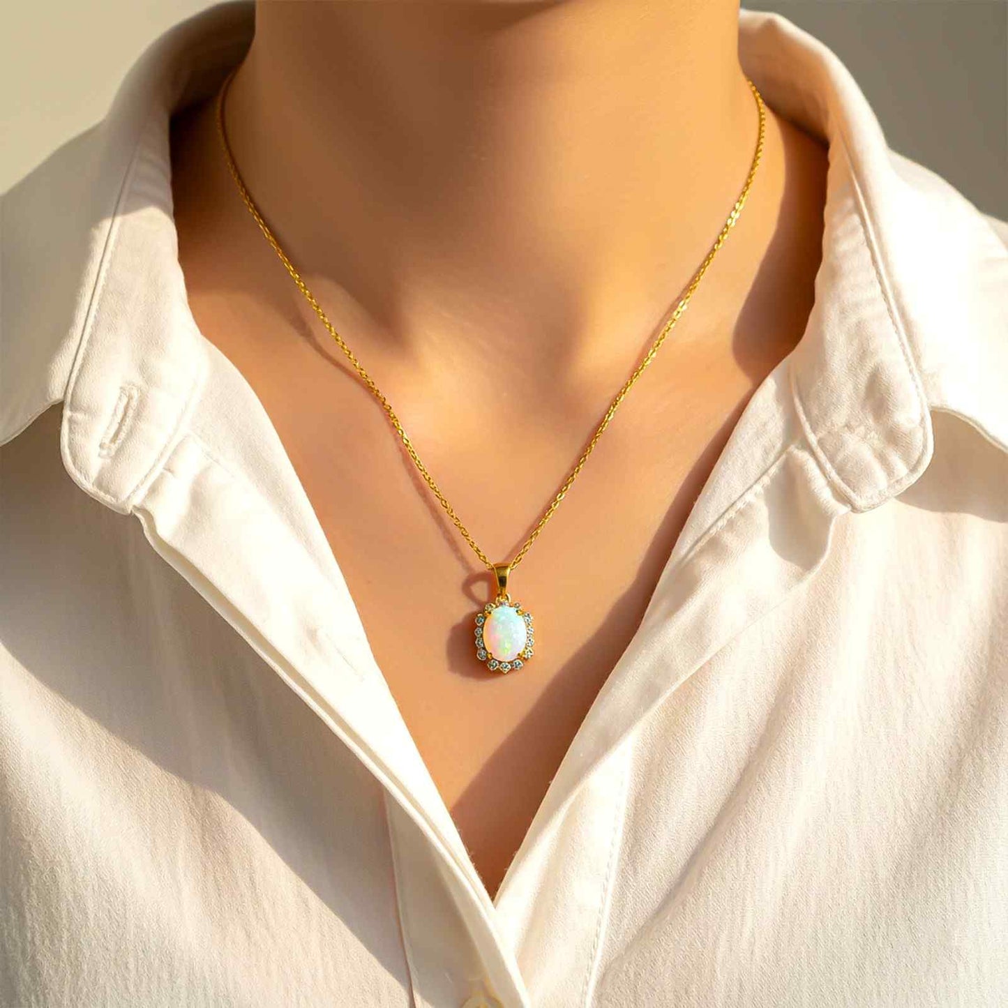 Golden Snow Queen Pendant