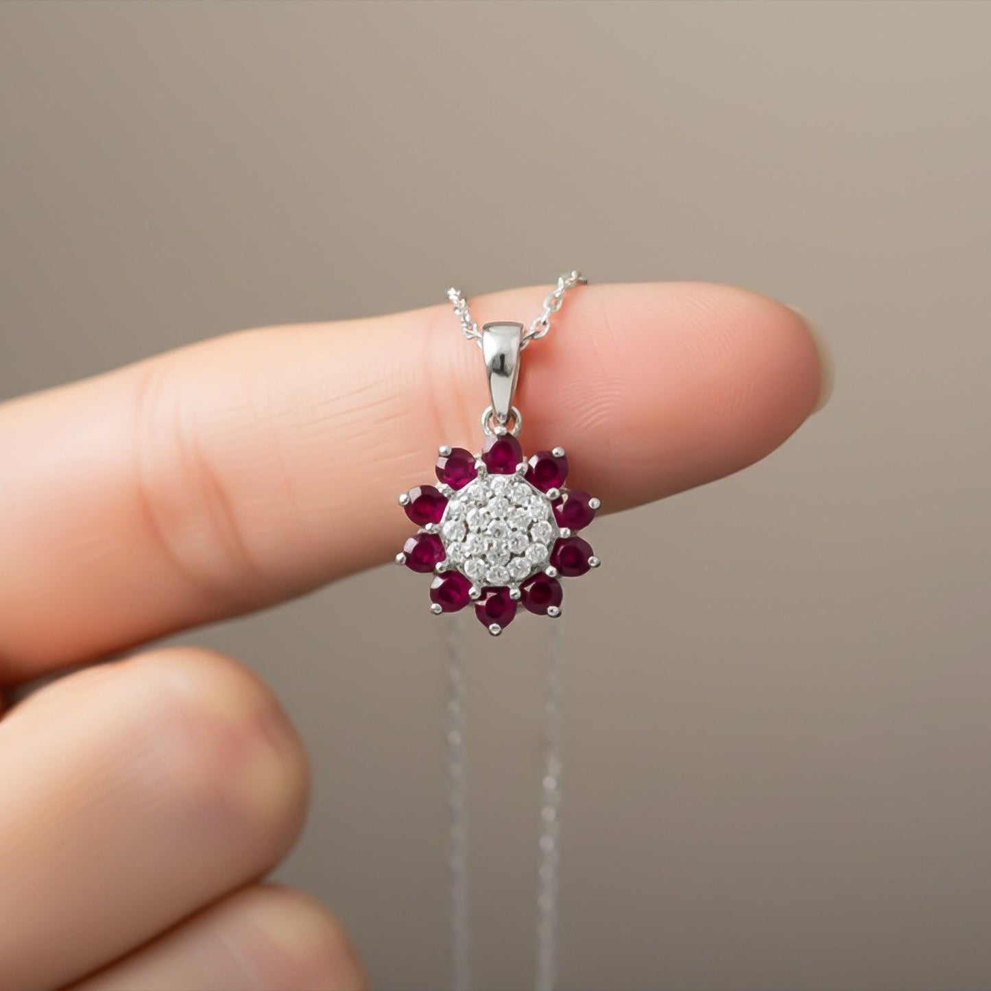 Silver Flory Penache Pendant