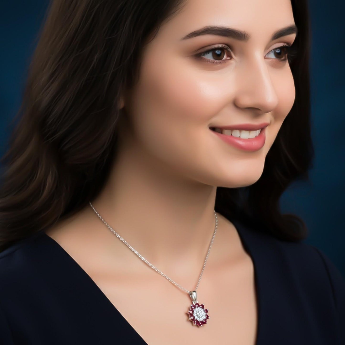 Silver Flory Penache Pendant