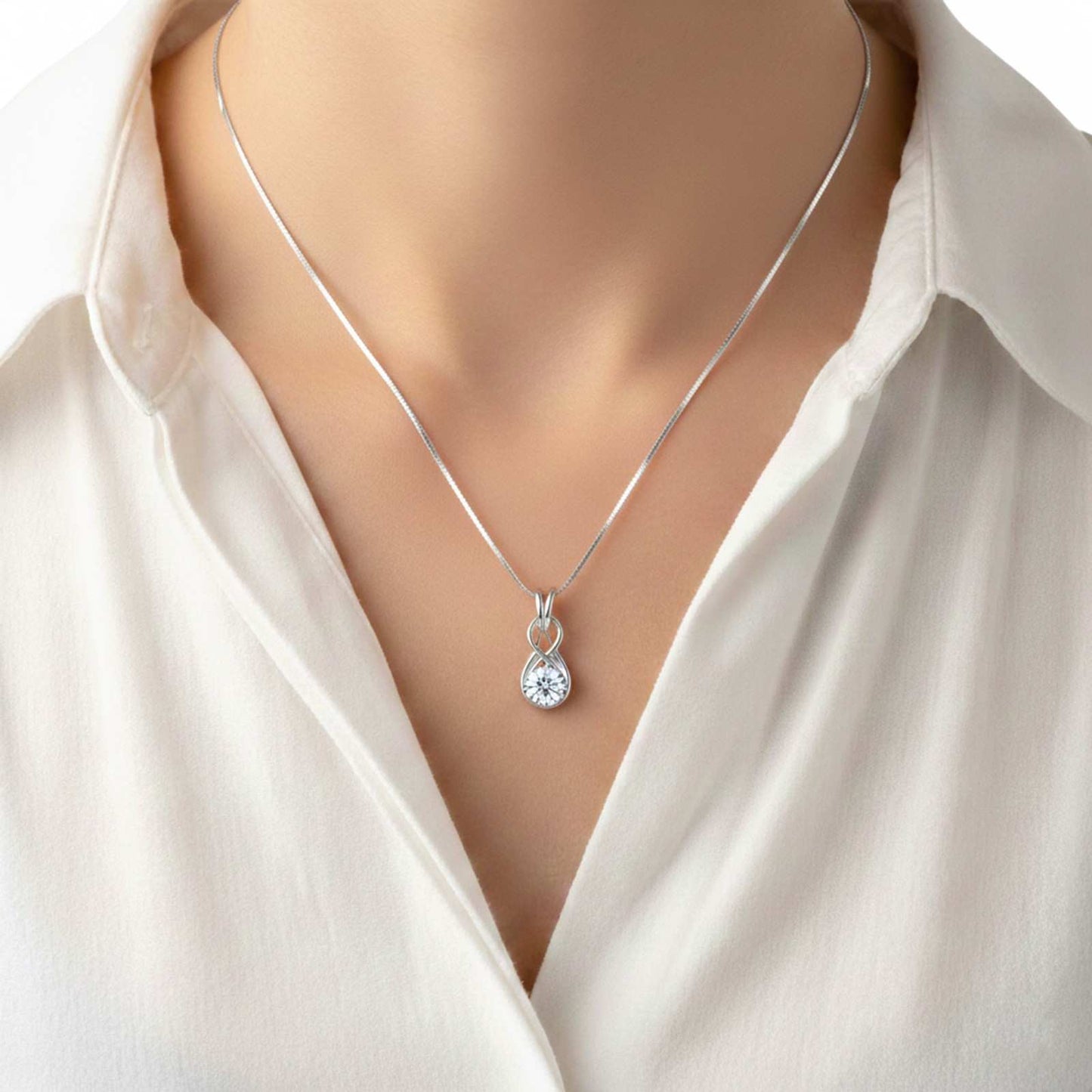 Silver Infinity Knot Pendant