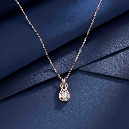 Rose Gold Infinity Knot Pendant