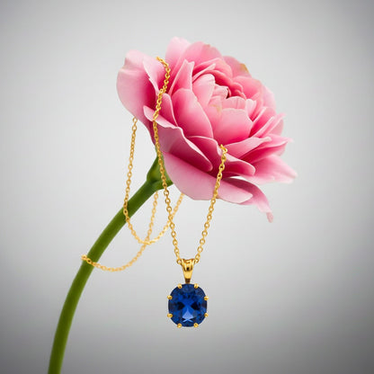 Golden Royal Blue Pendant
