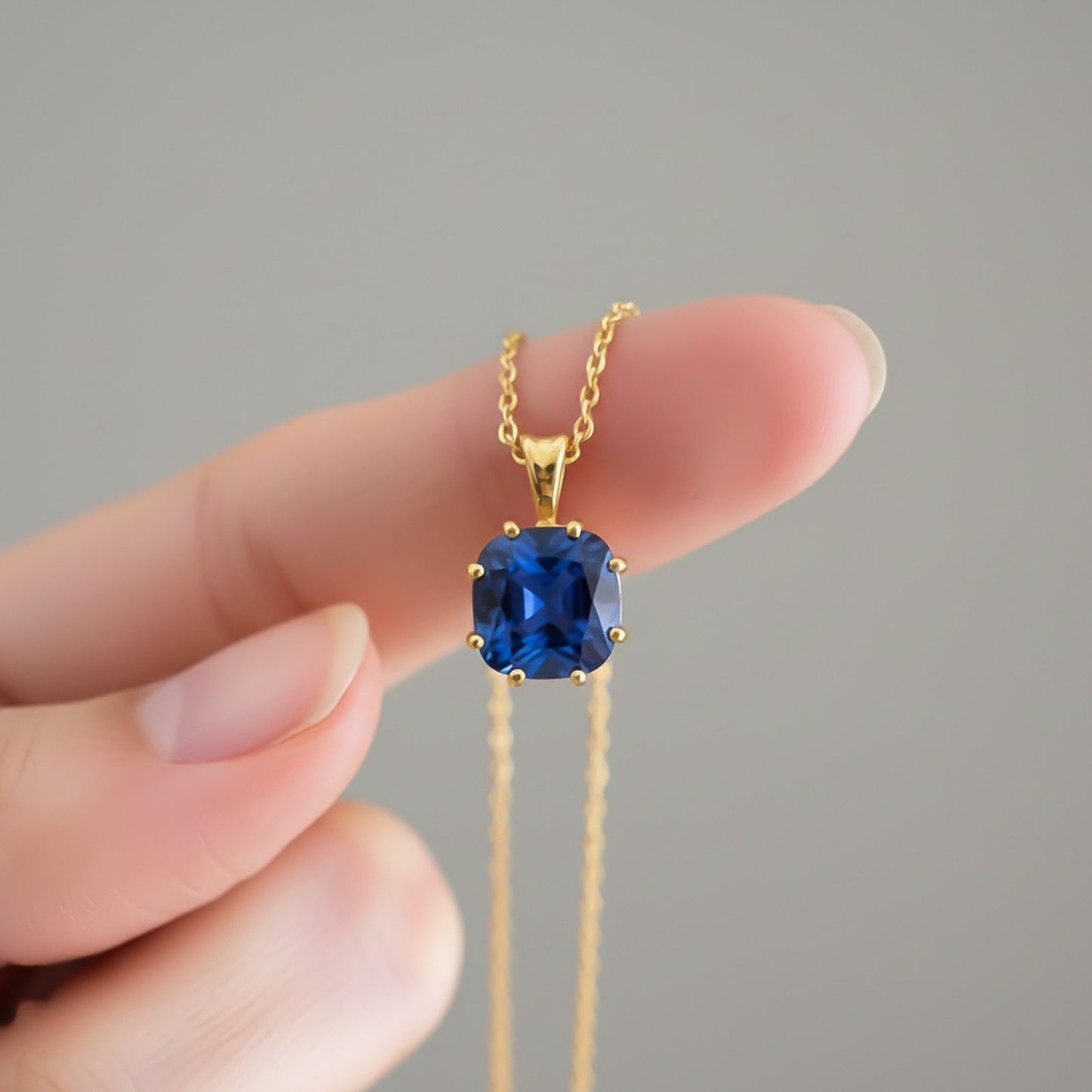 Golden Royal Blue Pendant
