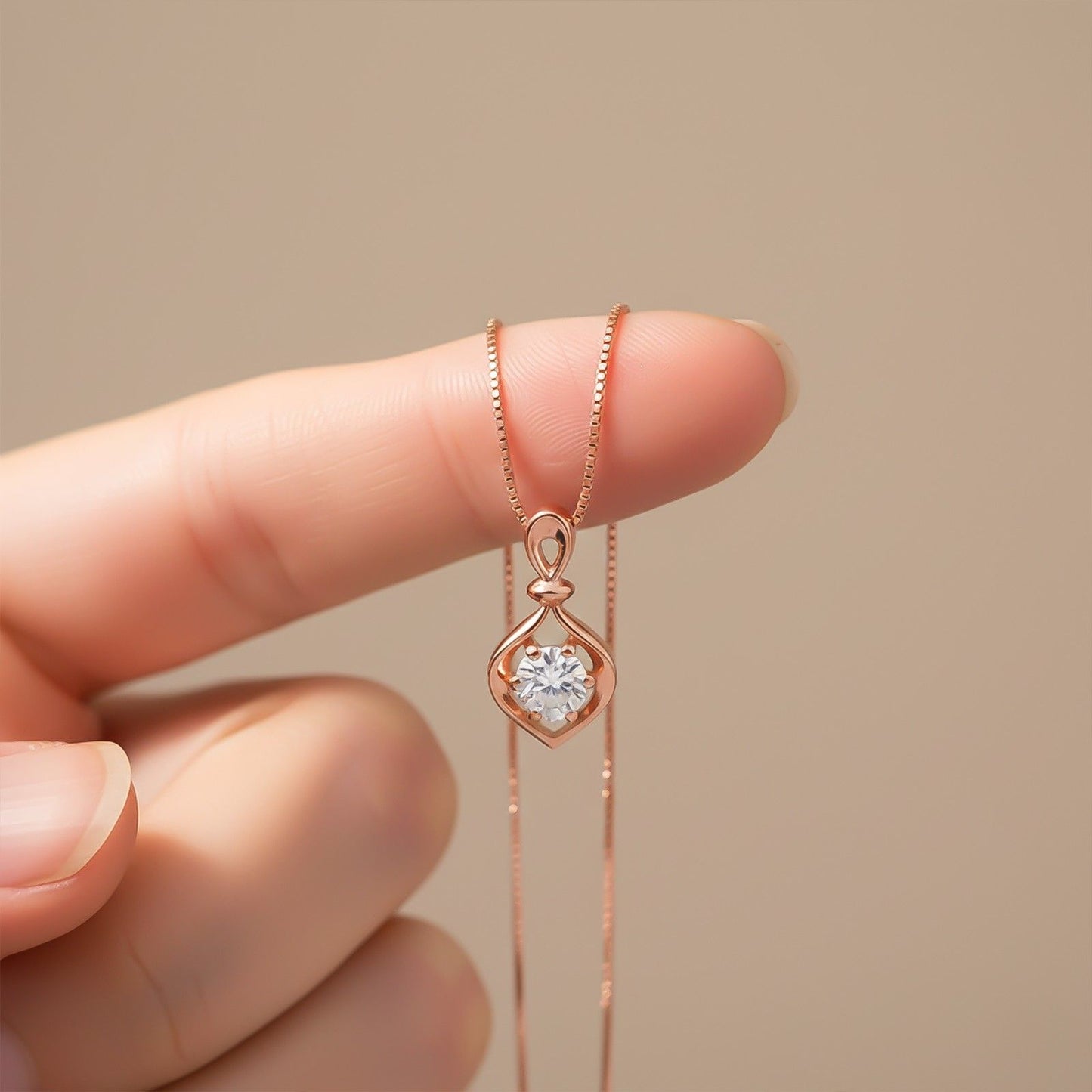 Rose Gold Winsey Dazzling Pendant