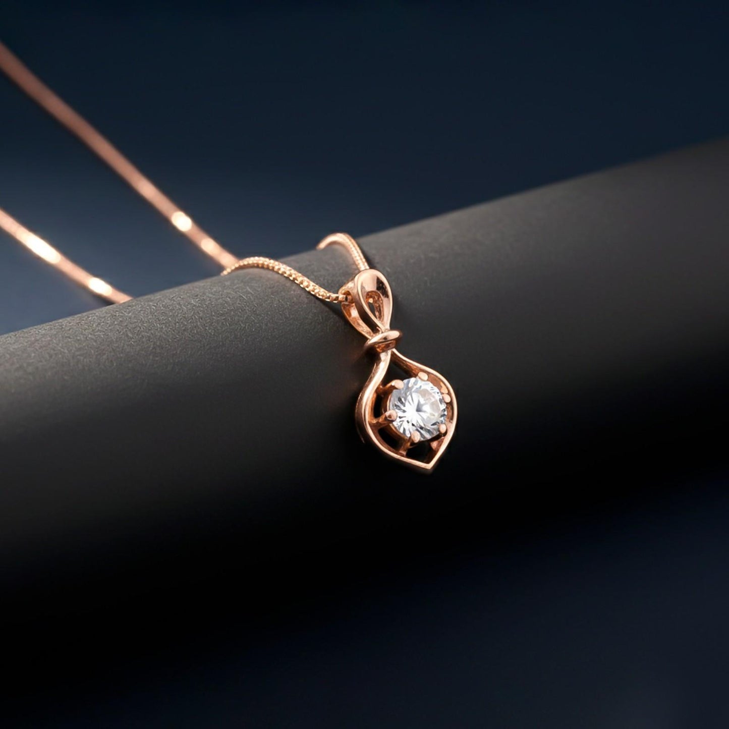 Rose Gold Winsey Dazzling Pendant