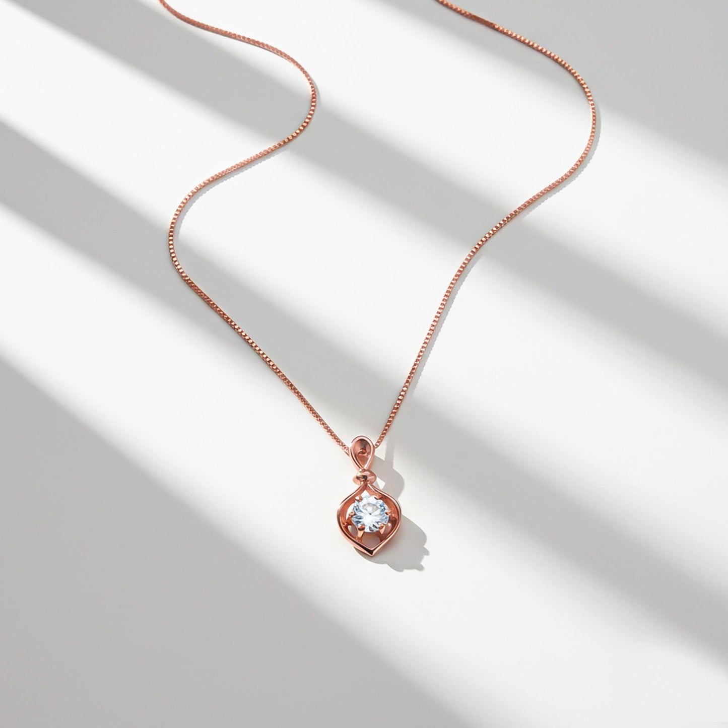 Rose Gold Winsey Dazzling Pendant