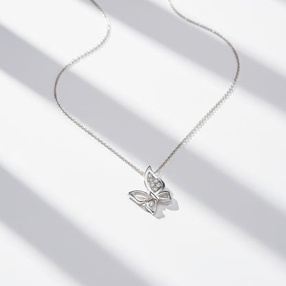 Silver Grace Butterfly Pendant