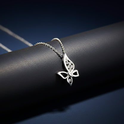 Silver Grace Butterfly Pendant