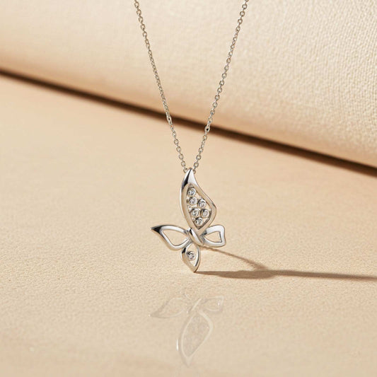 Silver Grace Butterfly Pendant