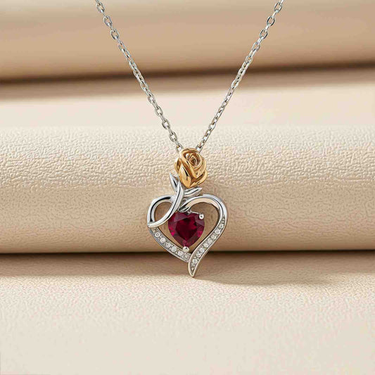 Silver Loving In Pink Pendant