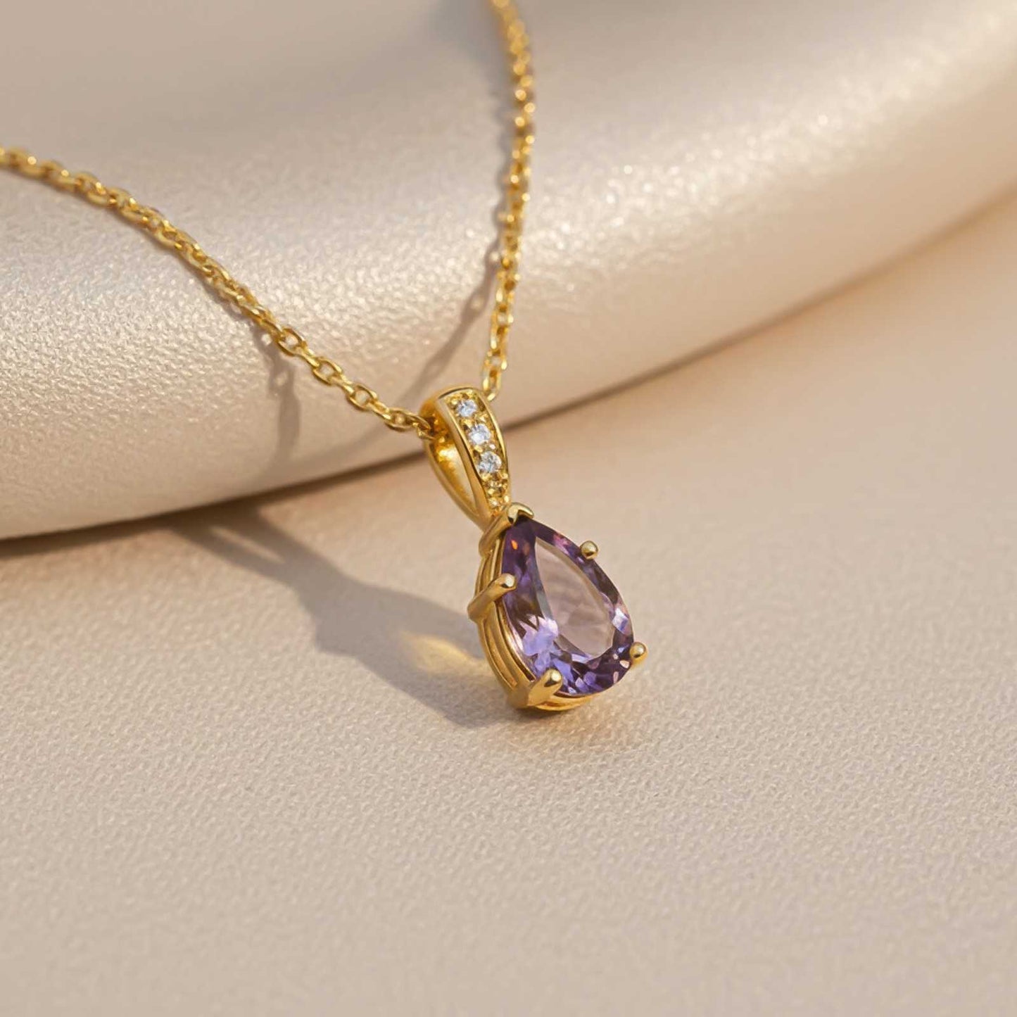 Golden Tanzanite Solitary Pendant