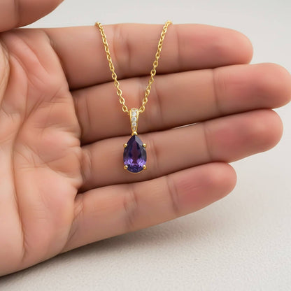 Golden Tanzanite Solitary Pendant