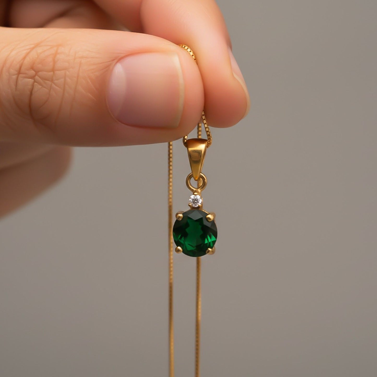 Golden Royal Green Classy Pendant