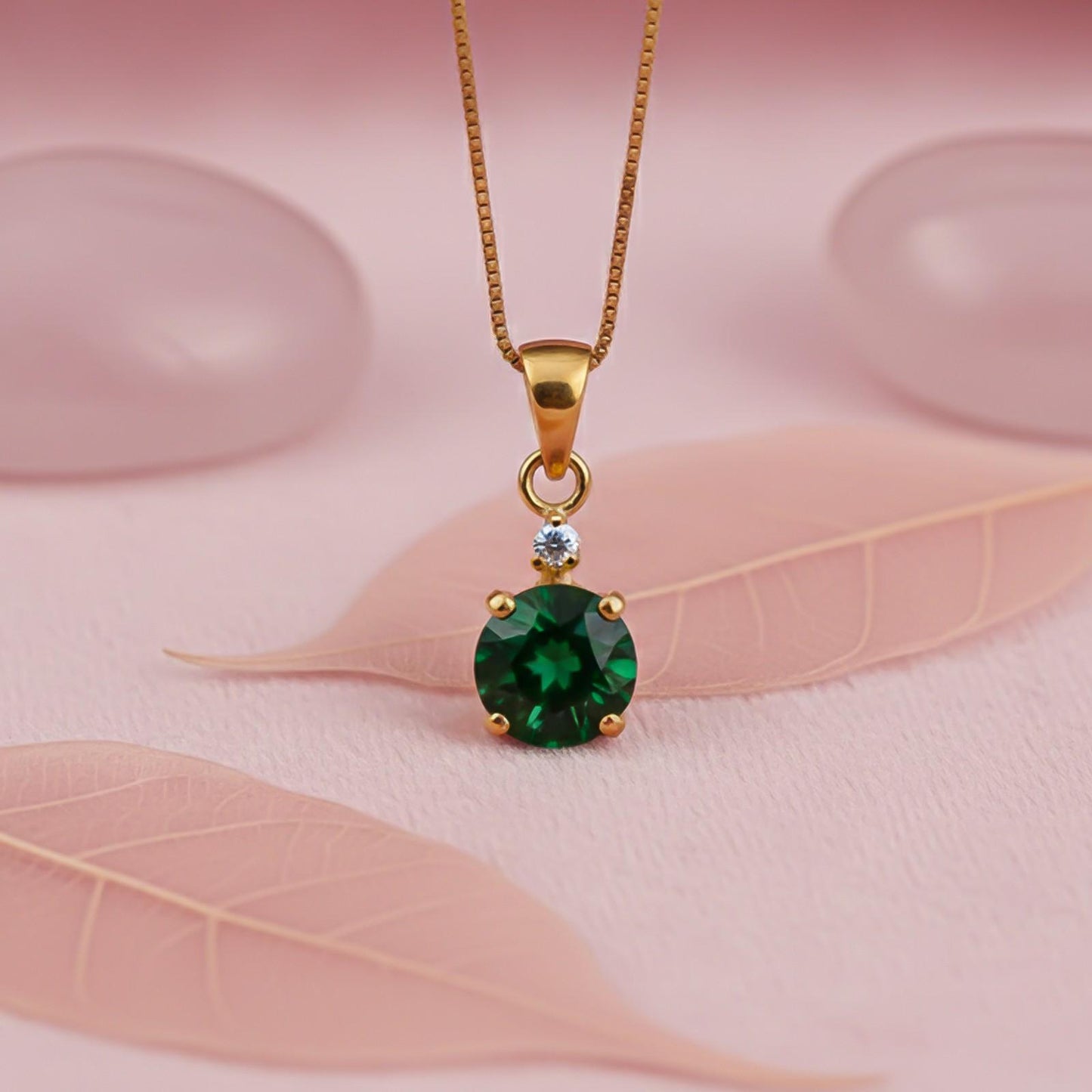 Golden Royal Green Classy Pendant