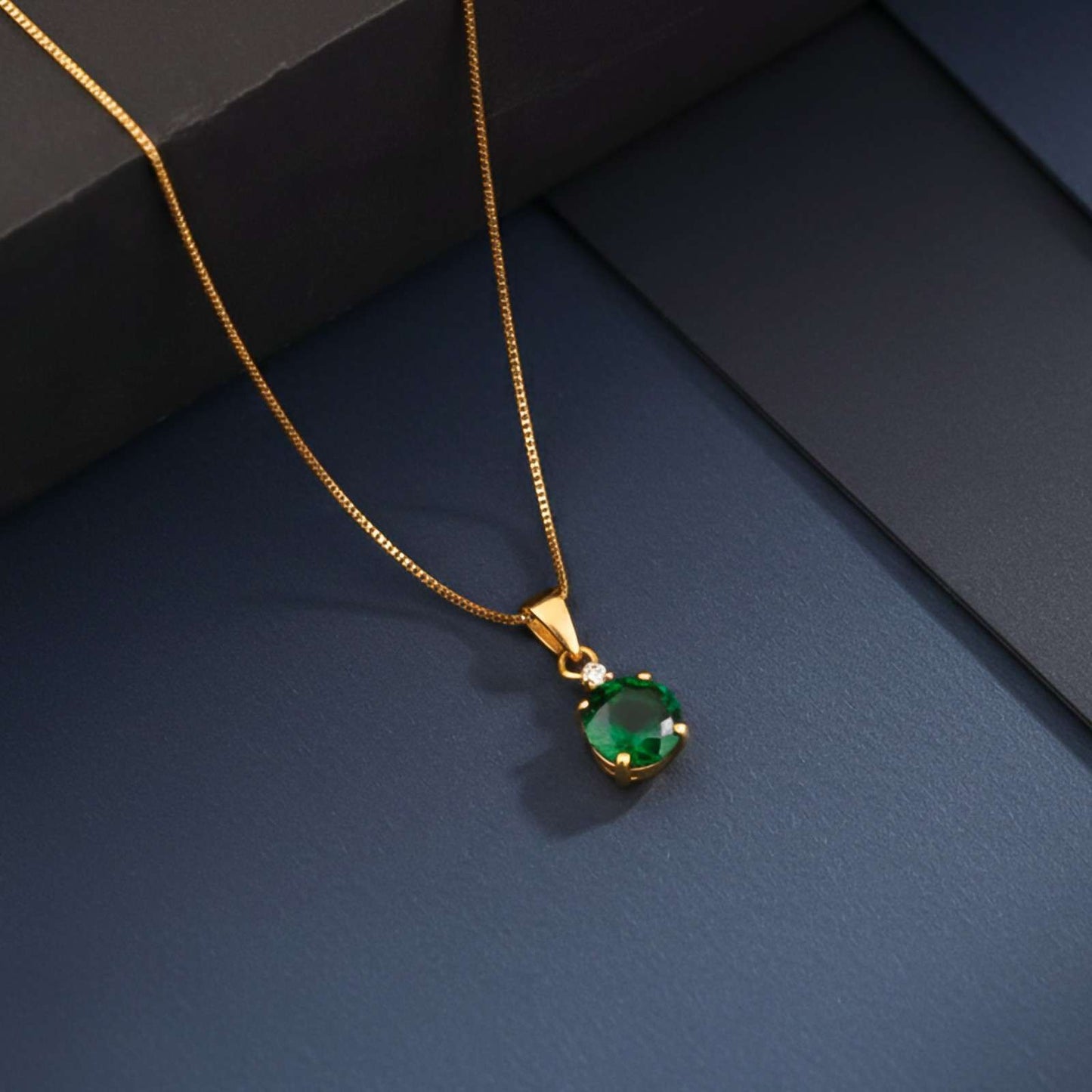 Golden Royal Green Classy Pendant