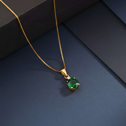 Golden Royal Green Classy Pendant