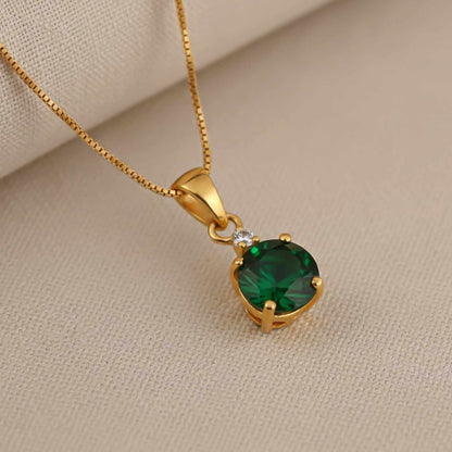 Golden Royal Green Classy Pendant