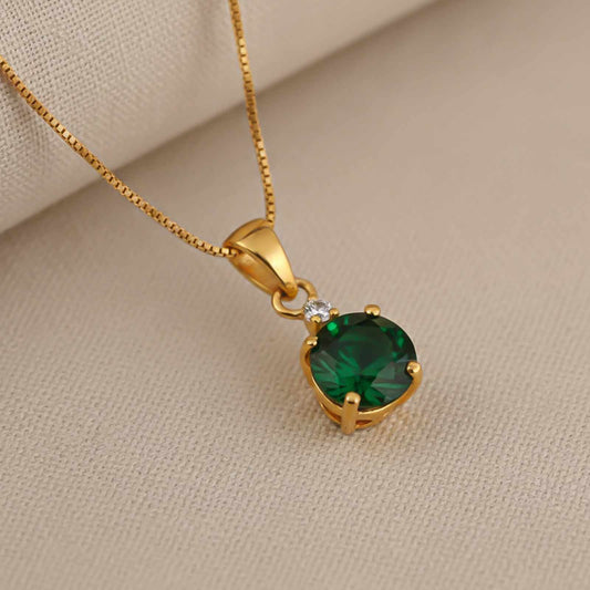 Golden Royal Green Classy Pendant