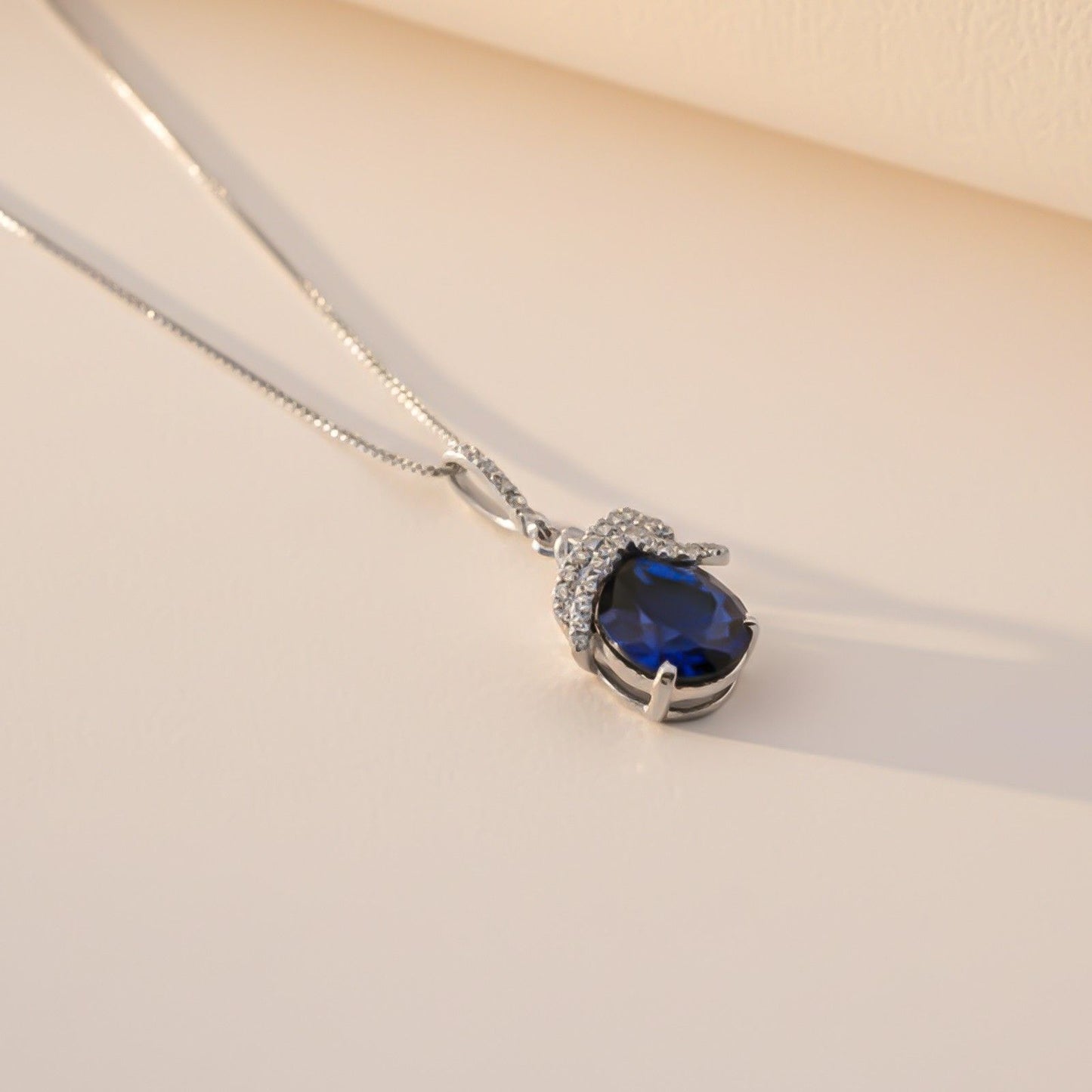 Silver Black Diamond Classic Halo Pendant
