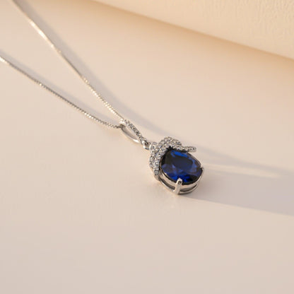 Silver Black Diamond Classic Halo Pendant