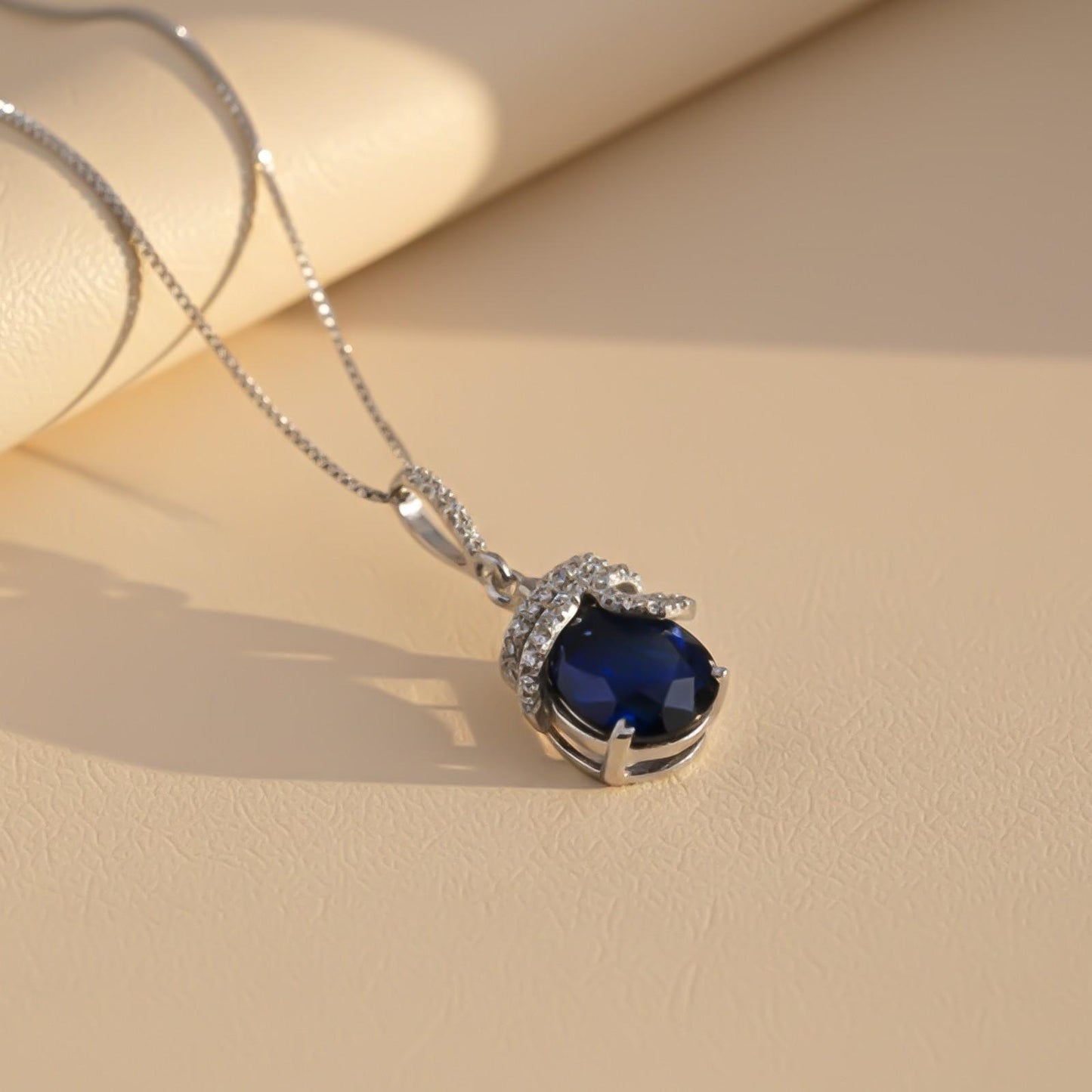 Silver Black Diamond Classic Halo Pendant