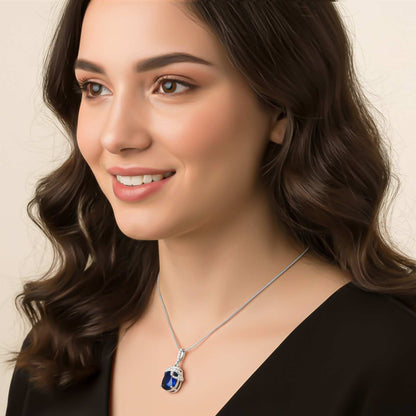 Silver Black Diamond Classic Halo Pendant