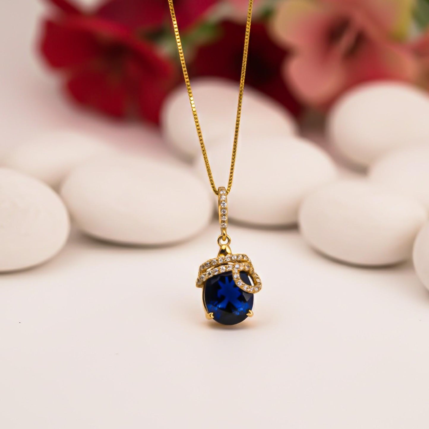 Silver Black Diamond Classic Halo Pendant