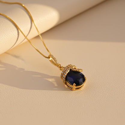 Silver Black Diamond Classic Halo Pendant