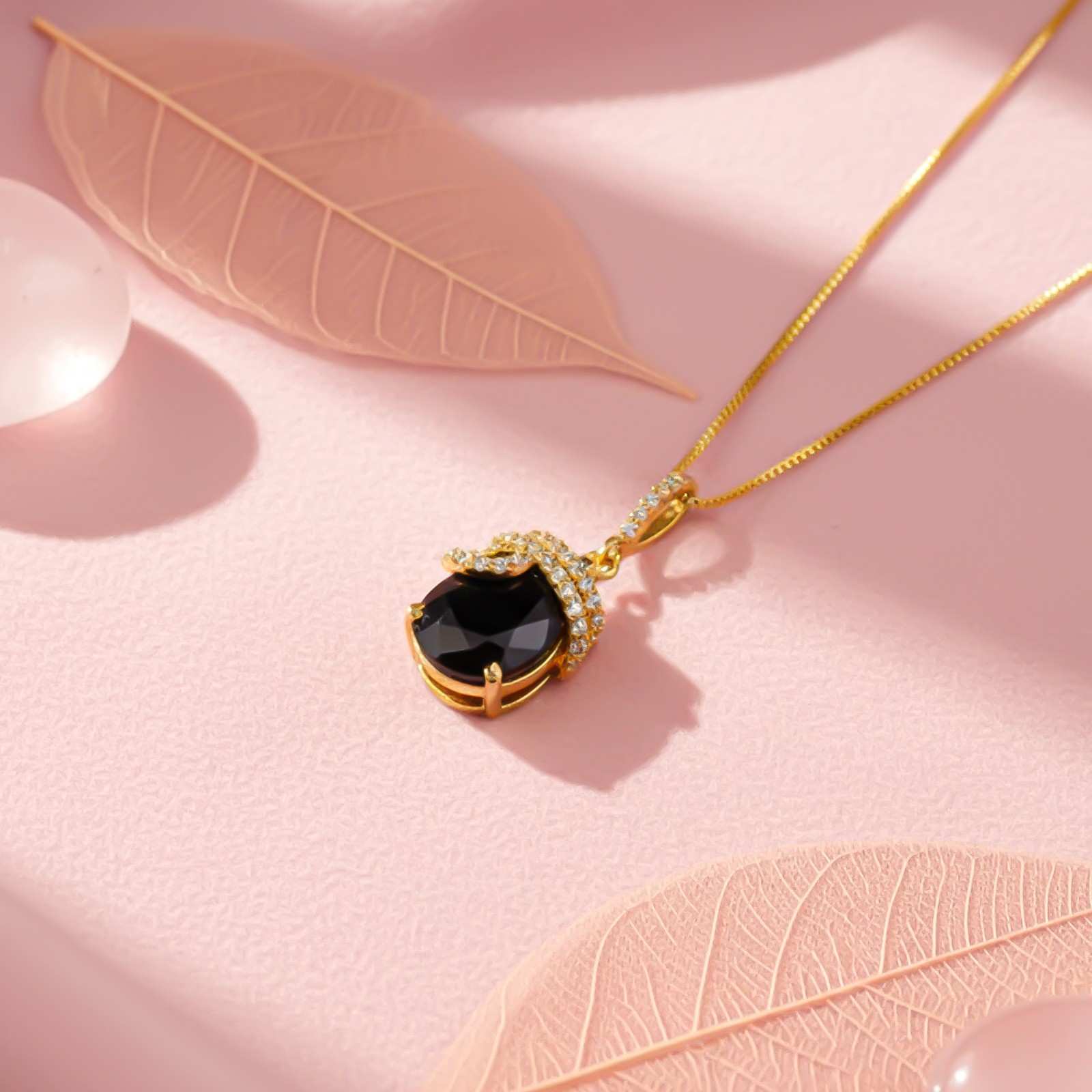 Silver Black Diamond Classic Halo Pendant