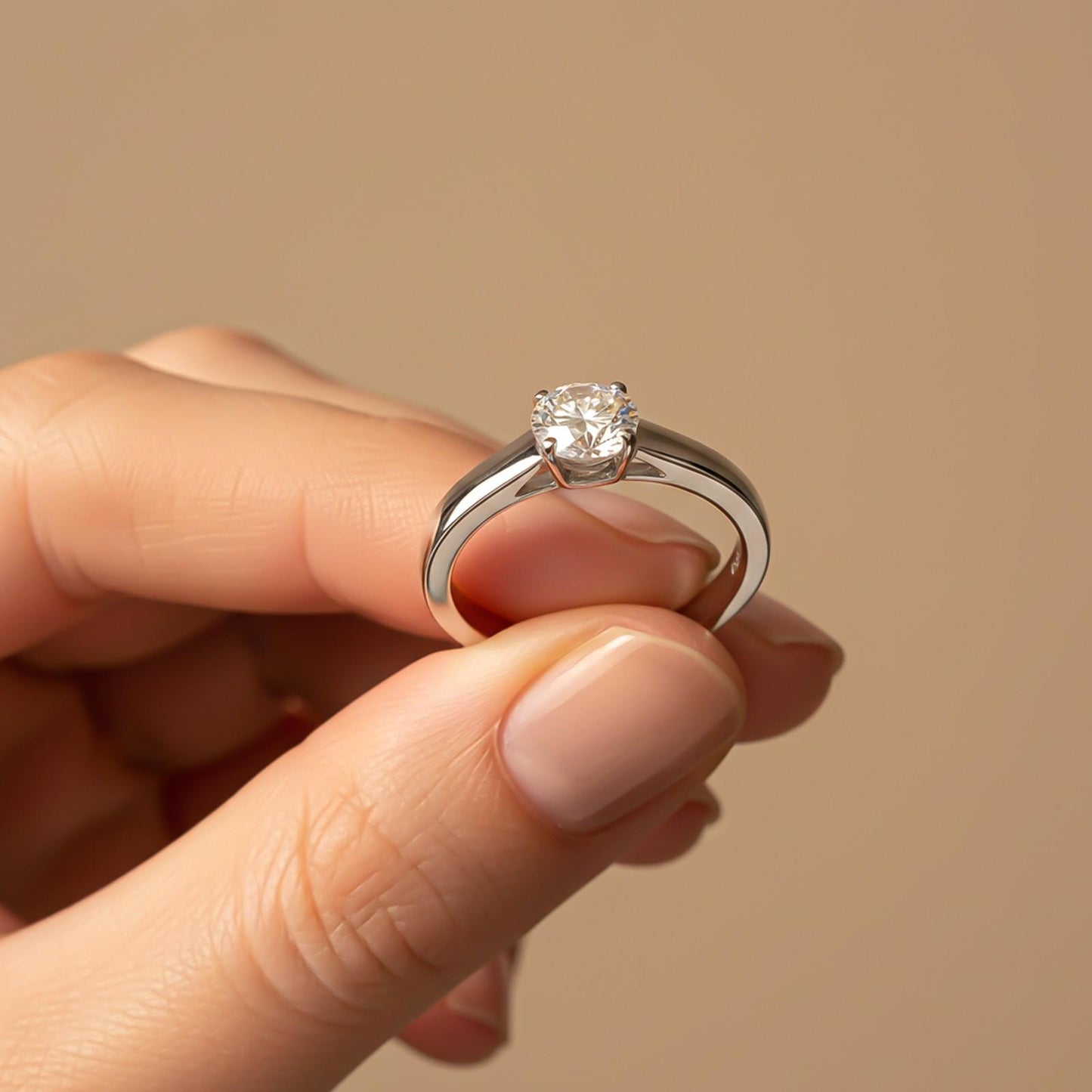 Silver Glory Solitaire Zircon Ring