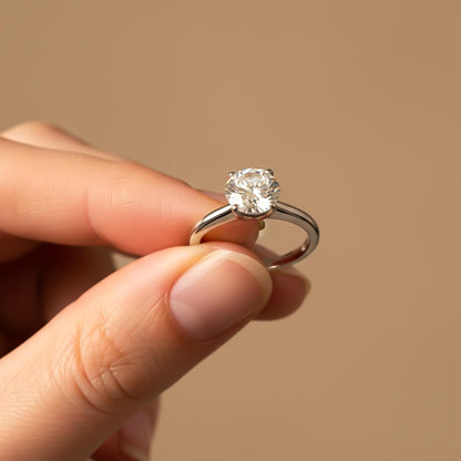 Silver Simple Ring For Girls