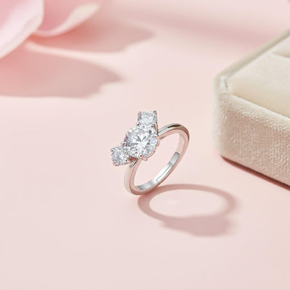 Silver Micky Mouse Inspired Ring