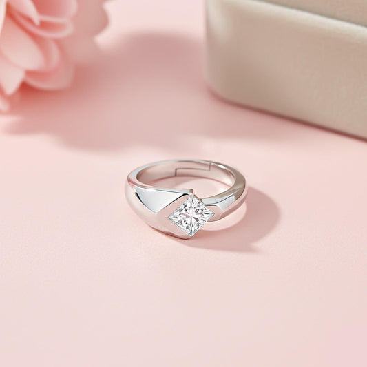 Silver Bold Ring For Him