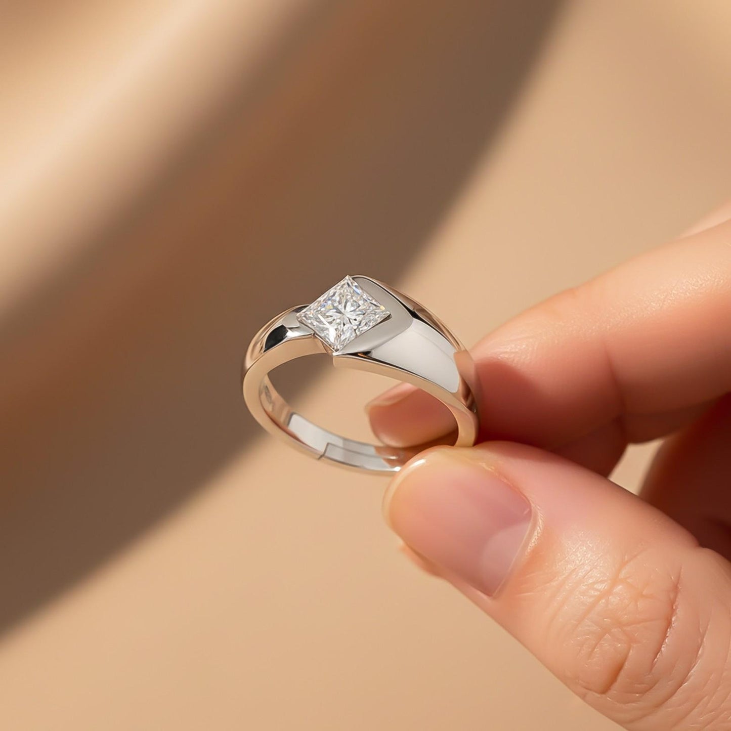 Silver Bold Ring For Him