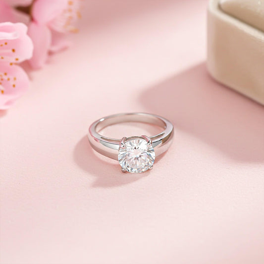 Silver Glory Zircon Ring For Her