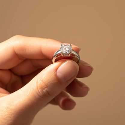 Silver Glory Zircon Ring For Her