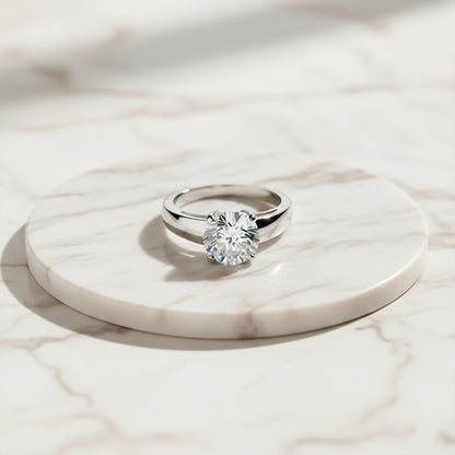 Silver Glory Zircon Ring For Her