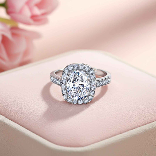 Silver Classic Solitaire Ring For Her