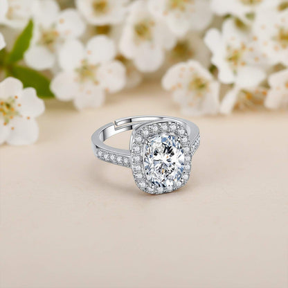 Silver Classic Solitaire Ring For Her